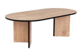 Nordure Mesa de Centro Roble Zafiro y Negro, Tablero de 18mm de Partículas Melaminadas, Elegante y Funcional